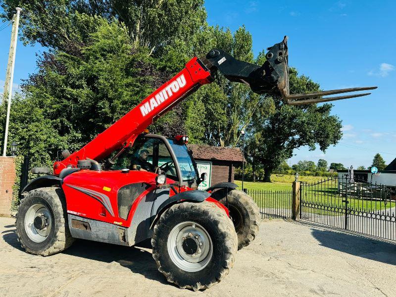 MANITOU 735 4WD TELEHANDLER *YEAR 2016, AG-SPEC* C/W PICK UP HITCH *VIDEO*