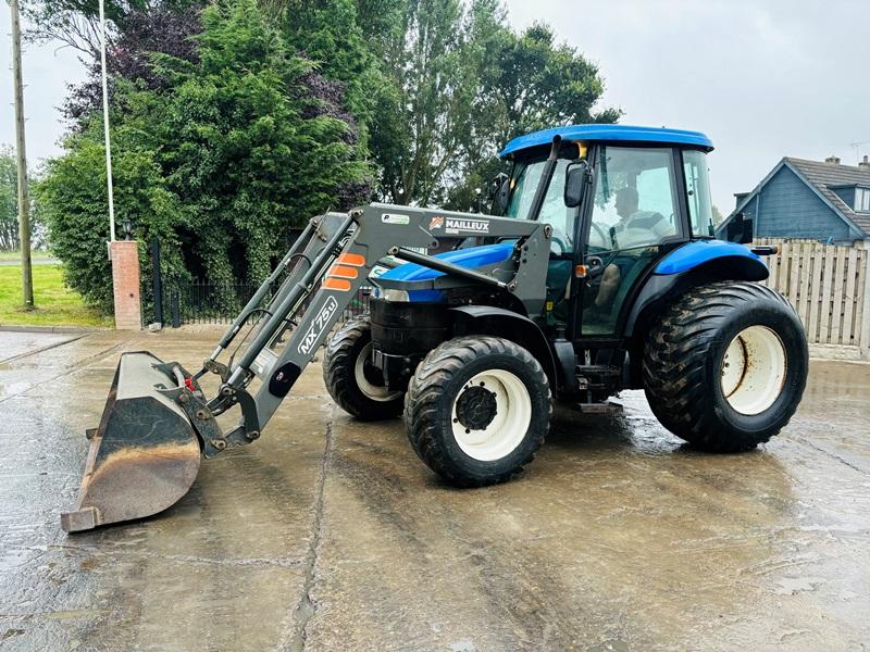 NEW HOLLAND TD90D 4WD TRACTOR *3858 HOURS* C/W MAILEUX MX75U LOADER *LOADER*