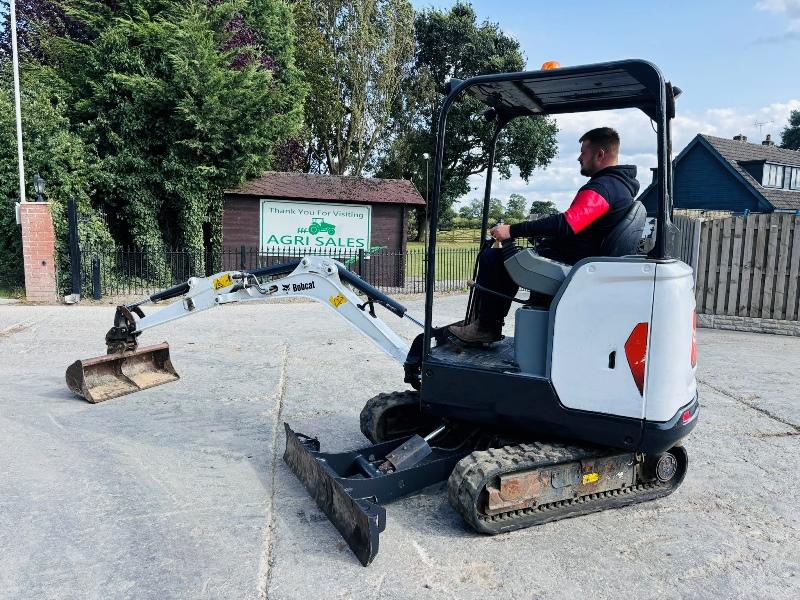 BOBCAT E17 TRACKED EXCAVATOR *YEAR 2019, 1467 HOURS* C/W EXPANDING TRACKS *VIDEO*