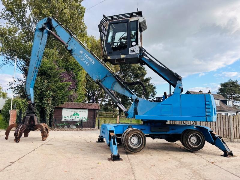 FUCHS HML340 HIG RISE CABIN MATERIAL HANDLER C/W ROTATING GRAB *VIDEO* 