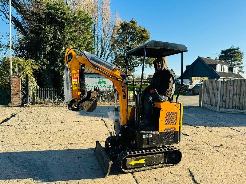 UNUSED CAPTOK CK15 TRACKED EXCAVATOR *YEAR 2024* C/W ROLE FRAME *VIDEO*