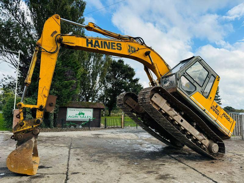 JCB JS150 TRACKED EXCAVATOR *5953 HOURS* C/W QUICK HITCH & BUCKET *VIDEO*