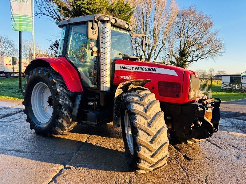 MASSEY FERGUSON 7480 DYNA VT 4WD 50K TRACTOR C/W FRONT LINKAGE & PTO