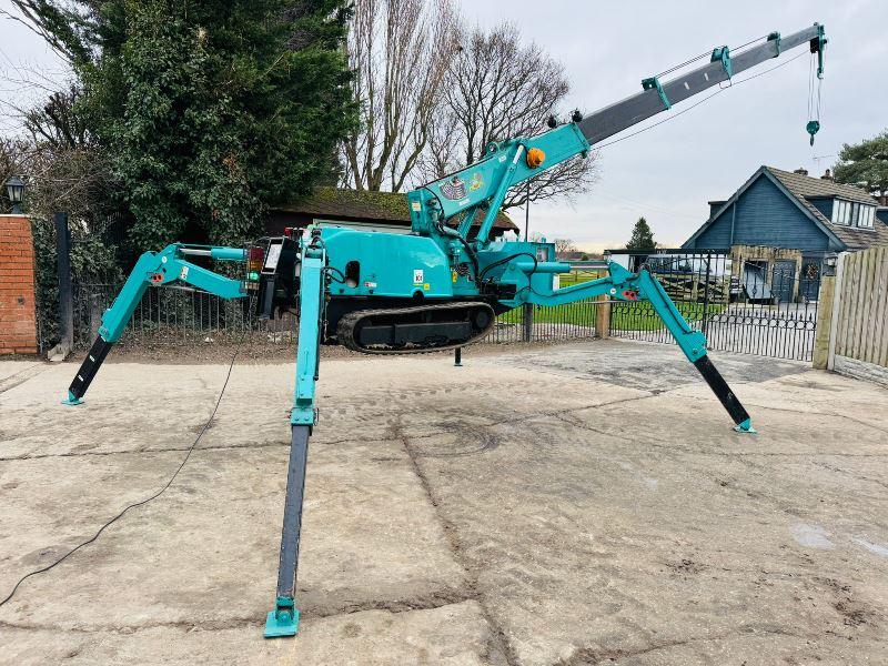 MAEDA MC-285C TRACKED SPIDER CRANE *1417 HOURS* C/W REMOTE CONTROL *VIDEO'S*