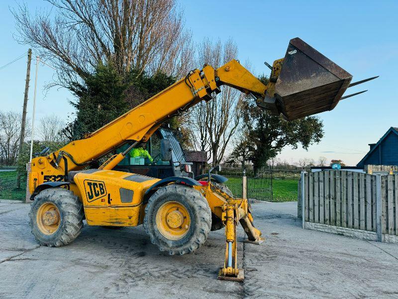 JCB 532-120 4WD TELEHANDLER *12 METER REACH* C/W BUCKET & PALLET TINES *VIDEO*