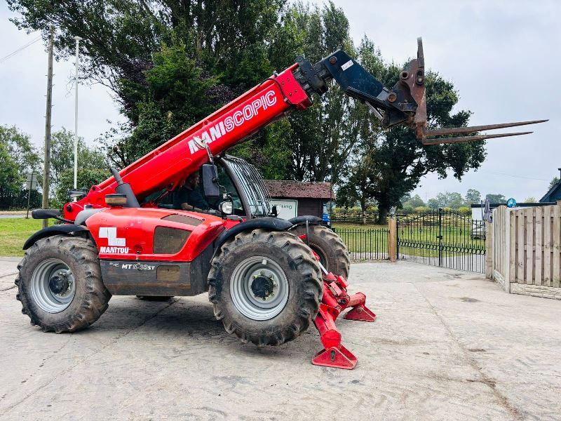 MANITOU MT1030 4WD TELEHANDLER *YEAR 2014, 4554 HOURS* C/W PALLET TINES *VIDEO*