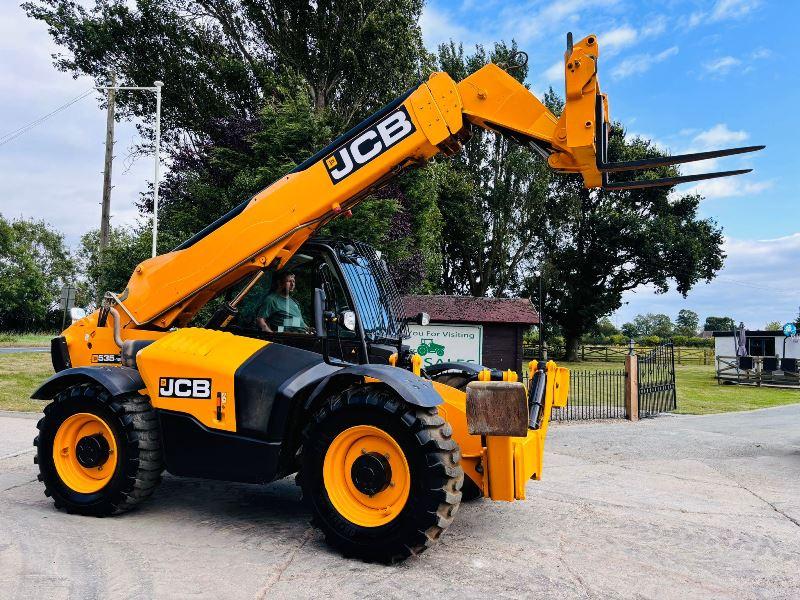 JCB 535-125 4WD TELEHANDLER *YEAR 2015, 12.5 METER REACH* C/W TINES *TINES*