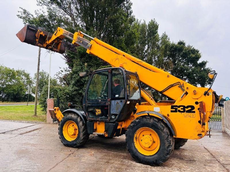 JCB 532-120 4WD TELEHANDLER *12 METER REACH* C/W BUCKET & PALLET TINES *VIDEO*