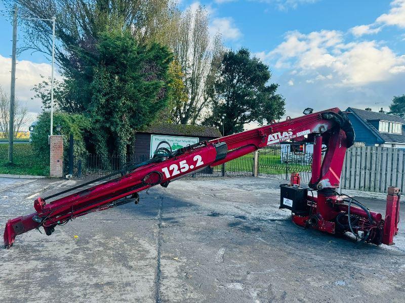 ATLAS TEREX 125.2 CRANE C/W PUSH OUT BOOM & SUPPORT LEGS *VIDEO*