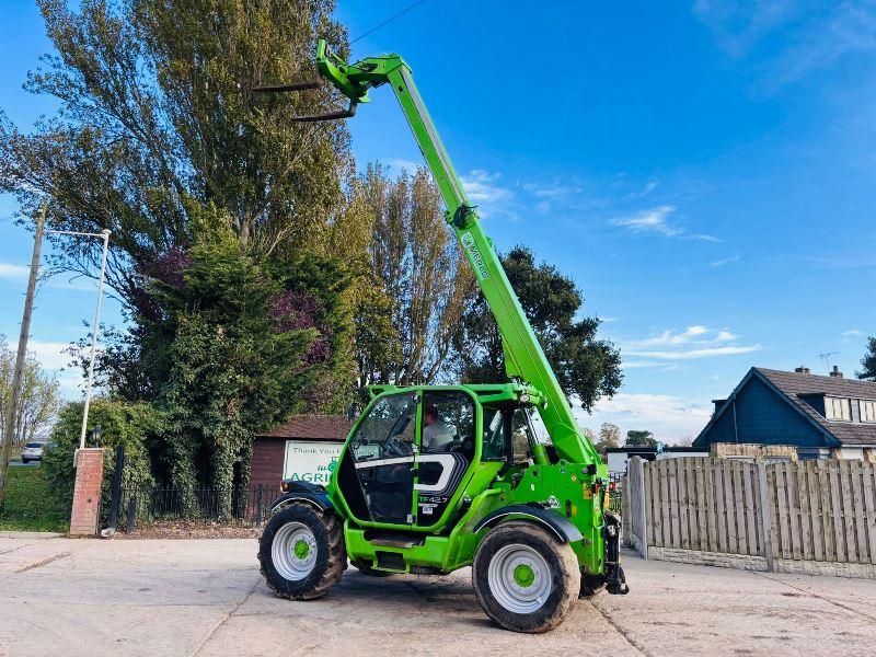 MERLO TF42.7 - 156 TELEHANDLER *YEAR 2017, AG-SPEC* C/W PALLET TINES *VIDEO*