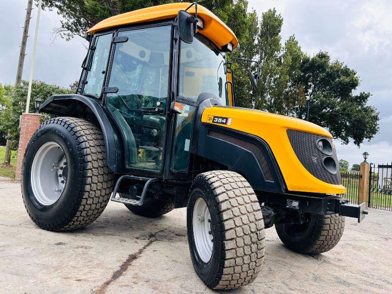 JCB 354 4WD TRACTOR C/W AC CABIN & TURF TYRES *VIDEO*