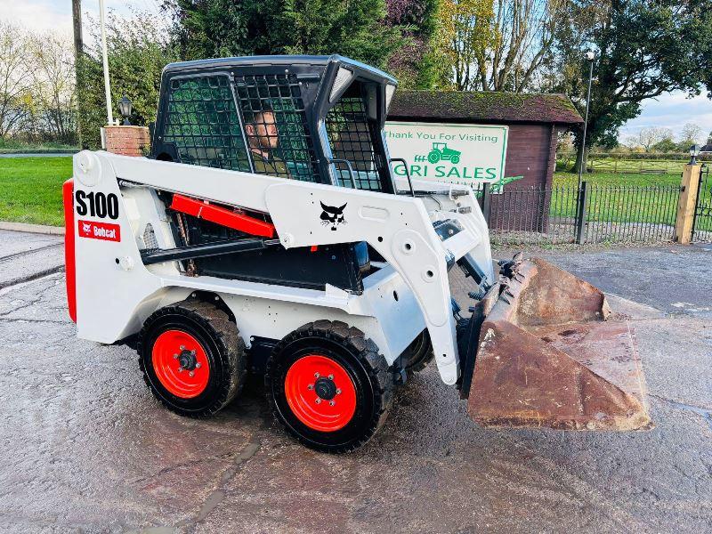 BOBCAT S100 SKIDSTEER *YEAR 2014, 1294 HOURS* C/W BUCKET *VIDEO*