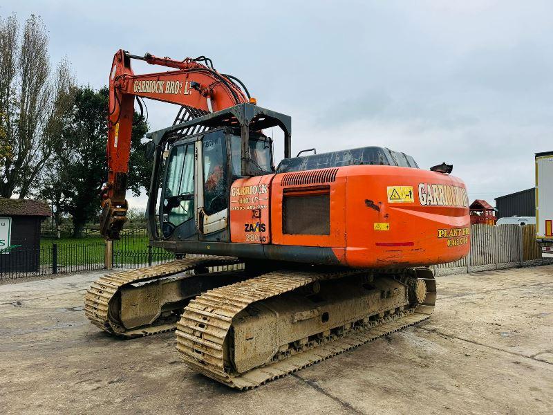 HITACHI ZAXIS 280LC EXCAVATOR *YEAR 2012, 8165 HOURS* C/W QUICK HITCH *VIDEO*