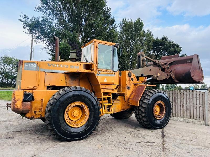 VOLVO BM L150 4WD LOADING SHOVEL C/W BUCKET *VIDEO*