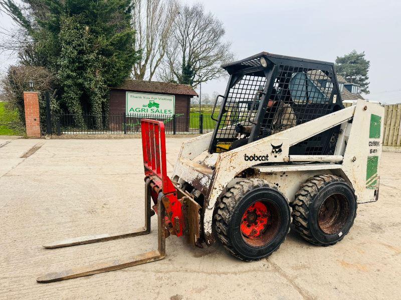 BOBCAT 641 SKIDSTEER *C/W TINES*VIDEO*