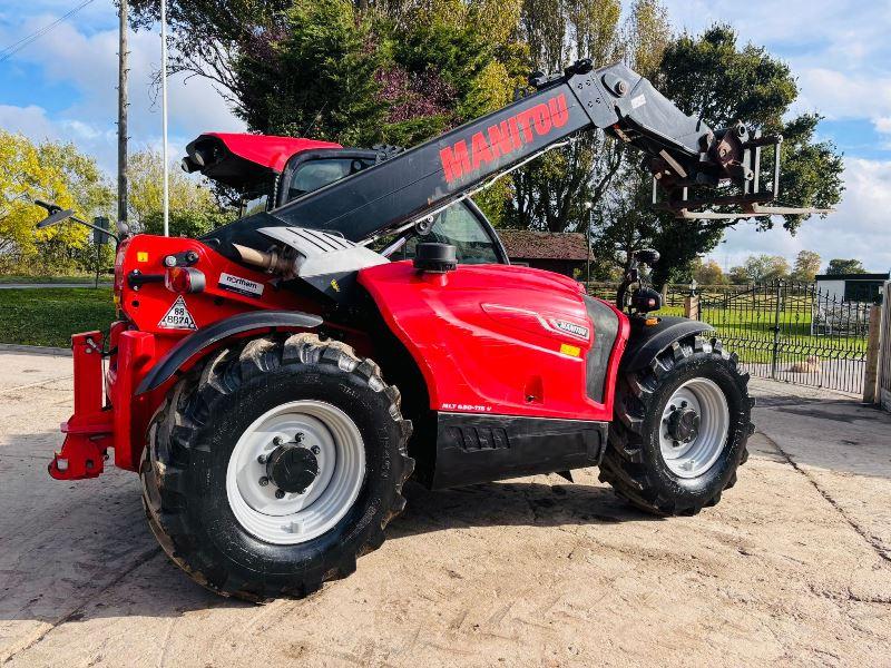 MANITOU MLT630 4WD TELEHANDLER *YEAR 2021, AG-SPEC* C/W PICK UP HITCH *VIDEO*