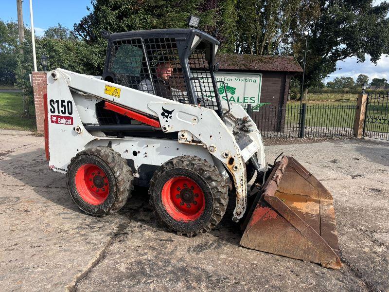 BOBCAT S150 SKIDSTEER *YEAR 2008* C/W BUCKET *VIDEO*