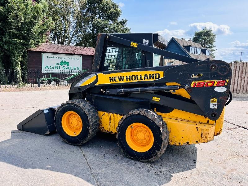 NEW HOLLAND LS180B HIGH LIFT SKIDSTEER C/W BUCKET *VIDEO*