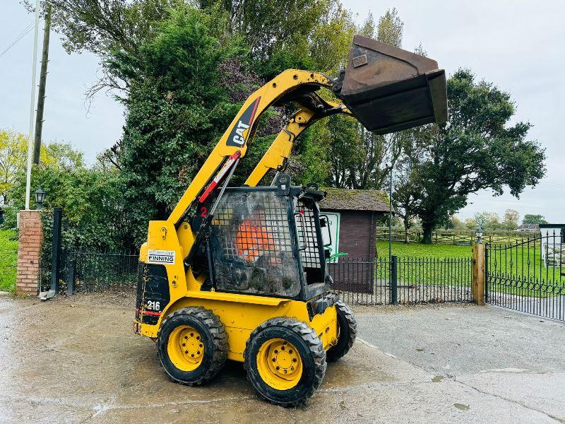 CATERPILLAR 216 SKIDSTEER *4246 HOURS* C/W BUCKET *VIDEO*