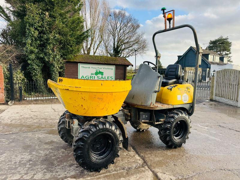 WACKER NEUSON 1501 4WD SWIVEL TIP DUMPER*1763 HOURS* C/W ROLE BAR *VIDEO*