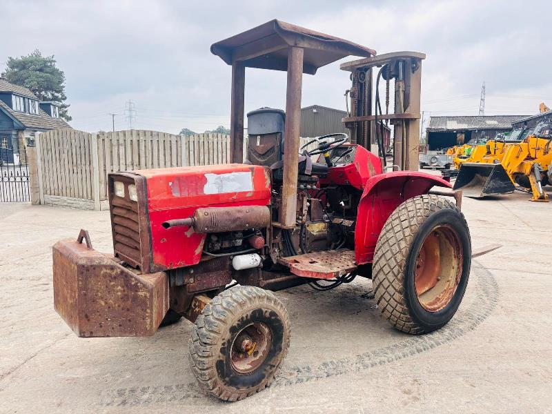 MASSEY FERGUSON MF1030 ROUGH TERRIAN FORK LIFT C/W SIDE SHIFT *VIDEO*