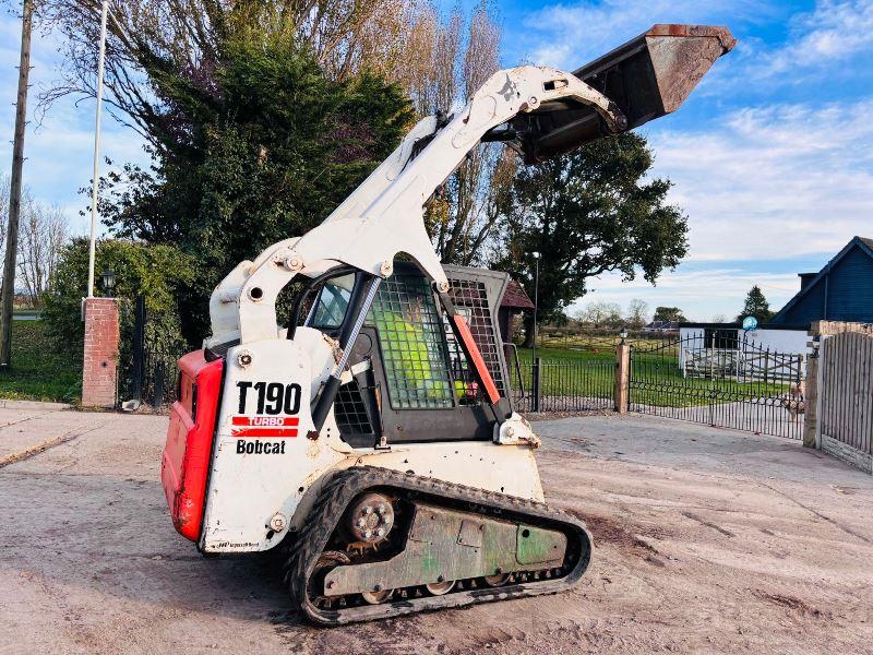 BOBCAT T190 TRACKED SKIDSTEER C/W BUCKET 