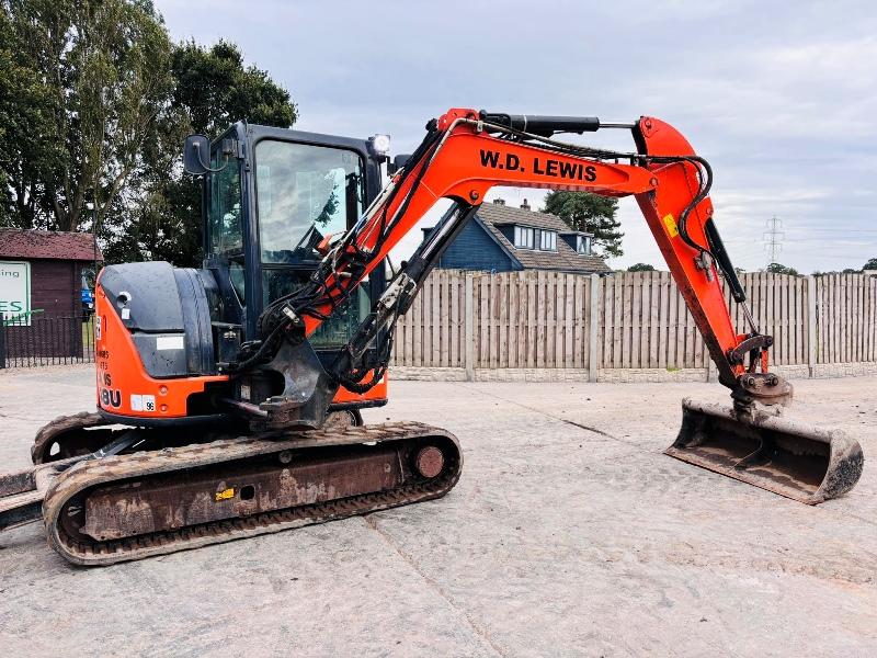 HITACHI ZX48U-5A EXCAVATOR *ZERO SWING, YEAR 2018* C/W 3 X BUCKET'S *VIDEO*