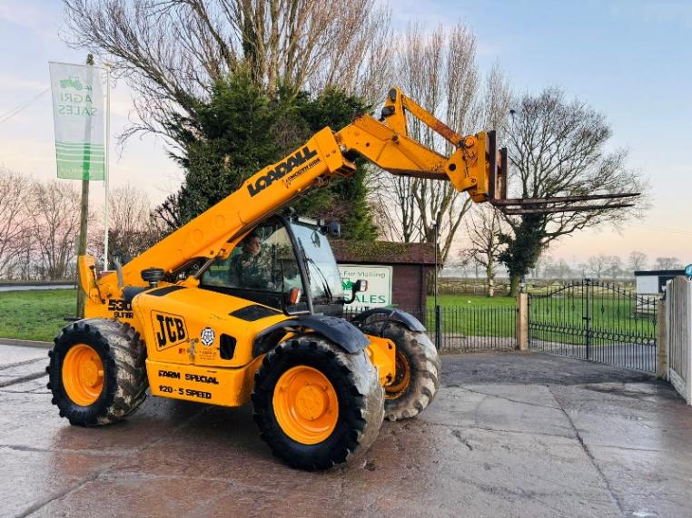 JCB 530-70 FARM SPECIAL 4WD TELEHANDLER C/W PALLET TINES *VIDEO*