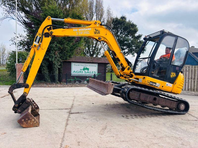 JCB 8060 TRACKED EXCAVATOR *ZERO SWING* C/W QUICK HITCH *VIDEO*