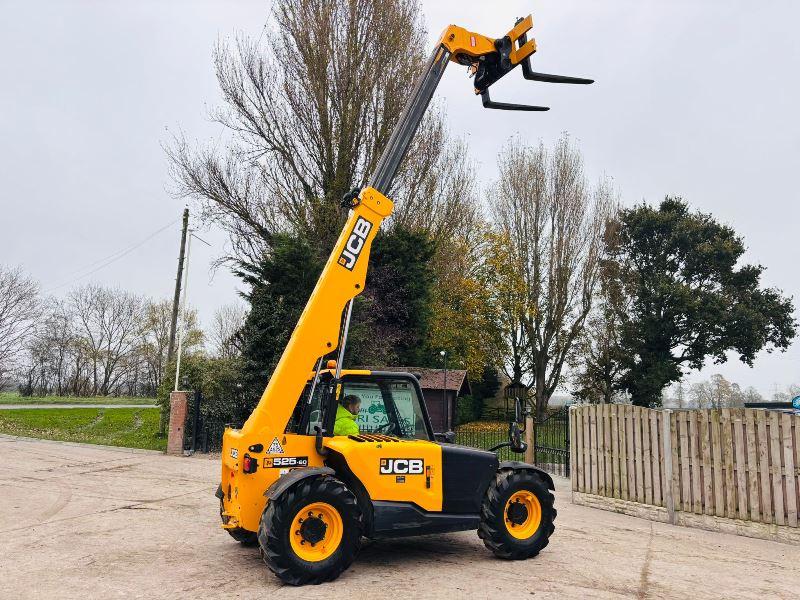 JCB 525-60 4WD TELEHANDLER *YEAR 2017, 3416 HOURS* C/W PALLET TINES *VIDEO*