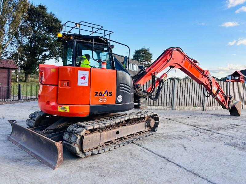 HITACHI ZAXIS ZX85 TRACKED EXCAVATOR *YEAR 2014* C/W QUICK HITCH *VIDEO*