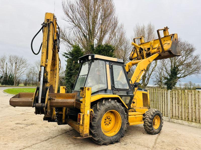 CATERPILLAR 428B 4WD BACKHOE DIGGER C/W EXTENDING DIG *VIDEO*