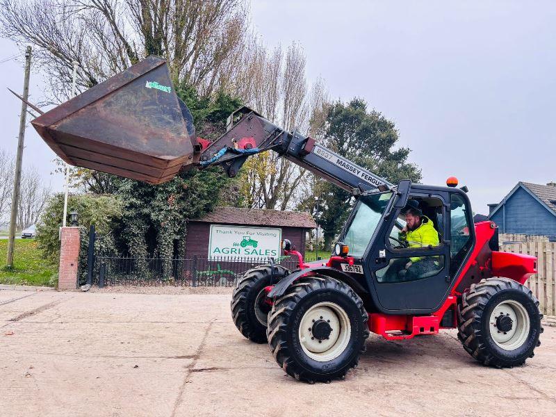 MASSEY FERGUSON 9254 4WD TELEHANDLER *AG-SPEC* C/W BUCKET & PALLET TINES *VIDEO*