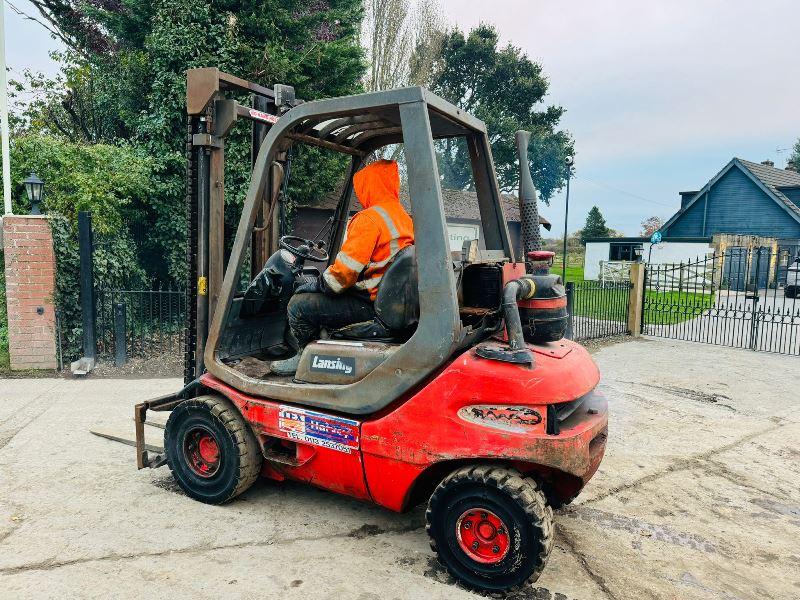 LINDE H25 DIESEL FORKLIFT *ENGINE SMOKES & HAS OIL LEAK*