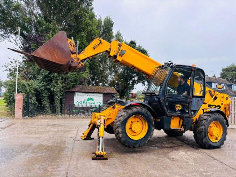 JCB 532-120 4WD TELEHANDLER 12 METER REACH C/W BUCKET & PALLET TINES *VIDEO*