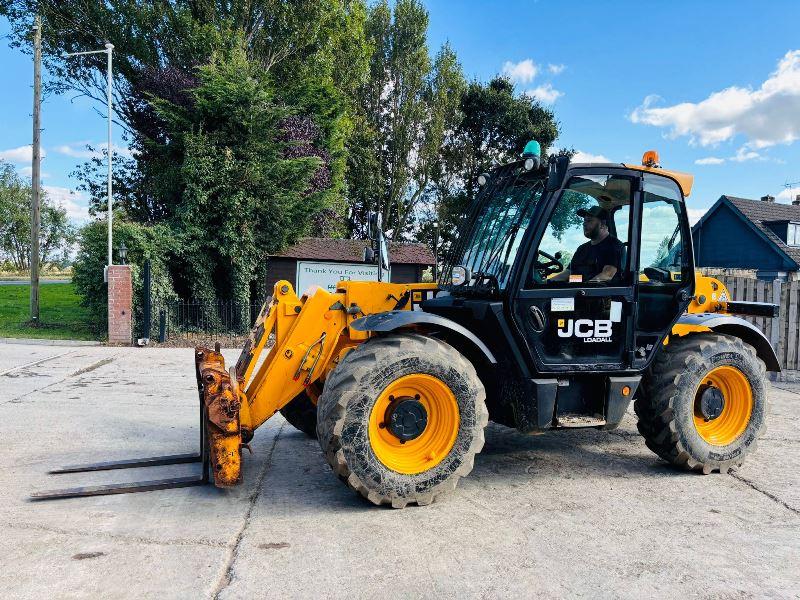 JCB 531-70 4WD TELEHANDLER * YEAR 2018, 1011 HOURS* C/W PALLET TINES *VIDEO*