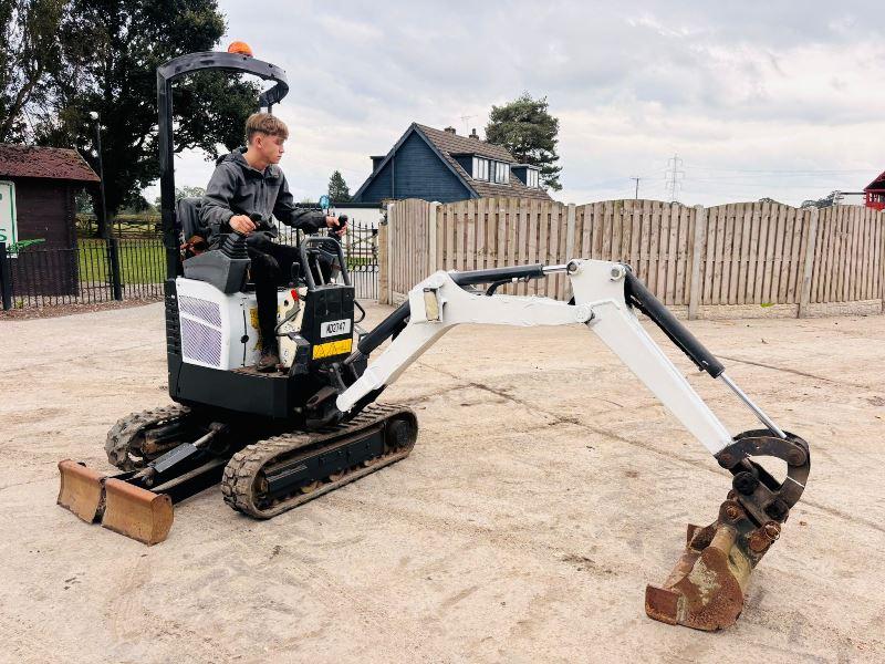 BOBCAT E10 TRACKED EXCAVATOR *YEAR 2018, 1152 HOURS* C/W EXPANDING TRACKS *VIDEO*