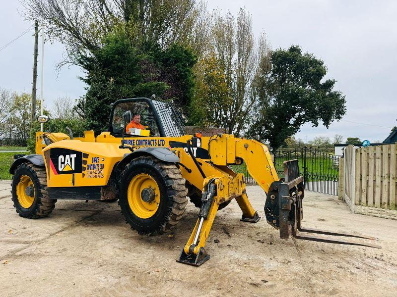 CATERPILLAR TH414 4WD TELEHANDLER *IN LOLA TEST, 4963 HOURS* C/W PALLET TINES 