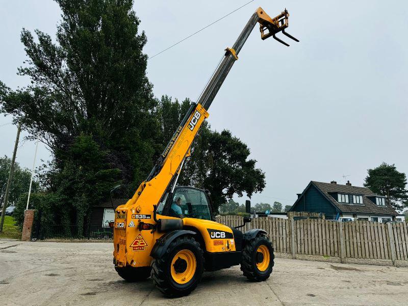 JCB 535-95 4WD TELEHANDLER C/W JOYSTICK CONTROL & PALLET TINES *VIDEO*