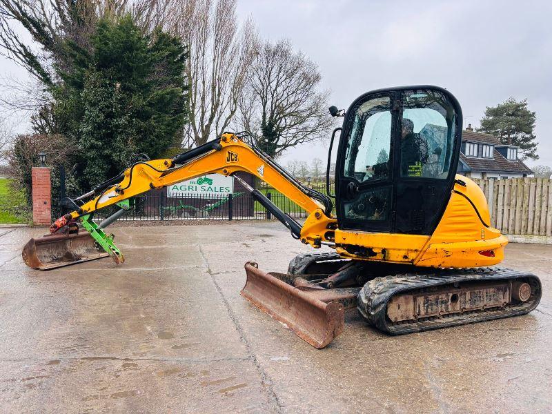 JCB 8026 TRACKED EXCAVATOR *ZERO SWING, YEAR 2009, 3402 HOURS* C/W BUCKET *VIDEO*