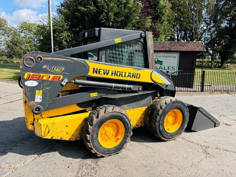 NEW HOLLAND LS180B HIGH LIFT SKIDSTEER C/W BUCKET *VIDEO*