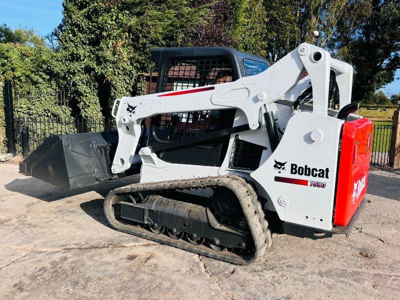 BOBCAT T590 TRACKED SKIDSTEER *YEAR 2019* C/W BUCKET *VIDEO*