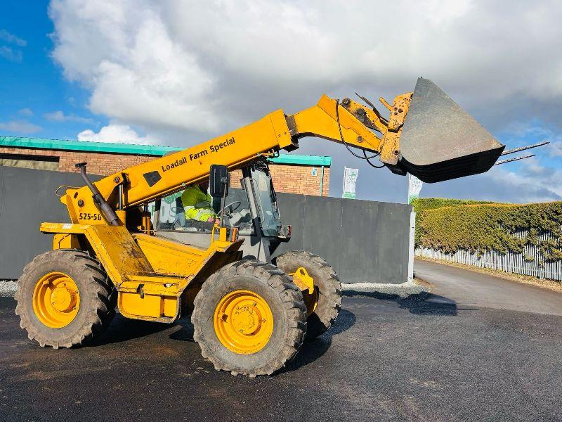 JCB 525-58 TELEHANDLER C/W BUCKET AND TINES*VIDEO*