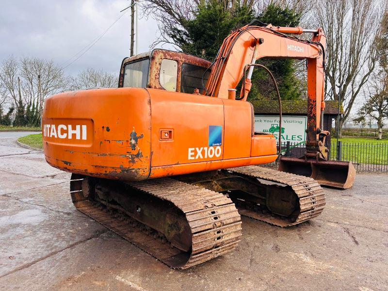 HITACHI EX100-5E TRACKED EXCAVATOR C/W QUICK HITCH & BUCKET 