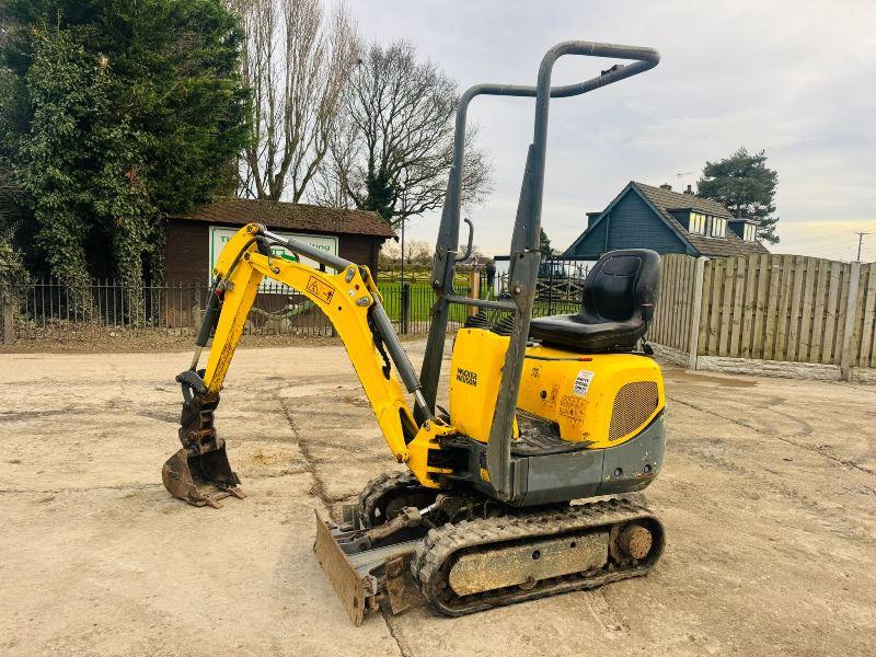 WACKER NEUSON 803 EXCAVATOR *YEAR 2017, 596 HOURS* C/W EXPANDING TRACKS