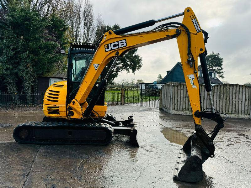 JCB 8065 TRACKED EXCAVATOR *ZERO SWING, YEAR 2013* C/W QUICK HITCH *VIDEO*