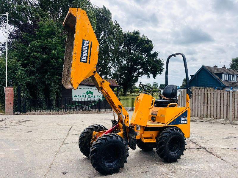 THWAITES 1TONN HIGH TIP DUMPER *YEAR 2019* C/W ROLE BAR *VIDEO*