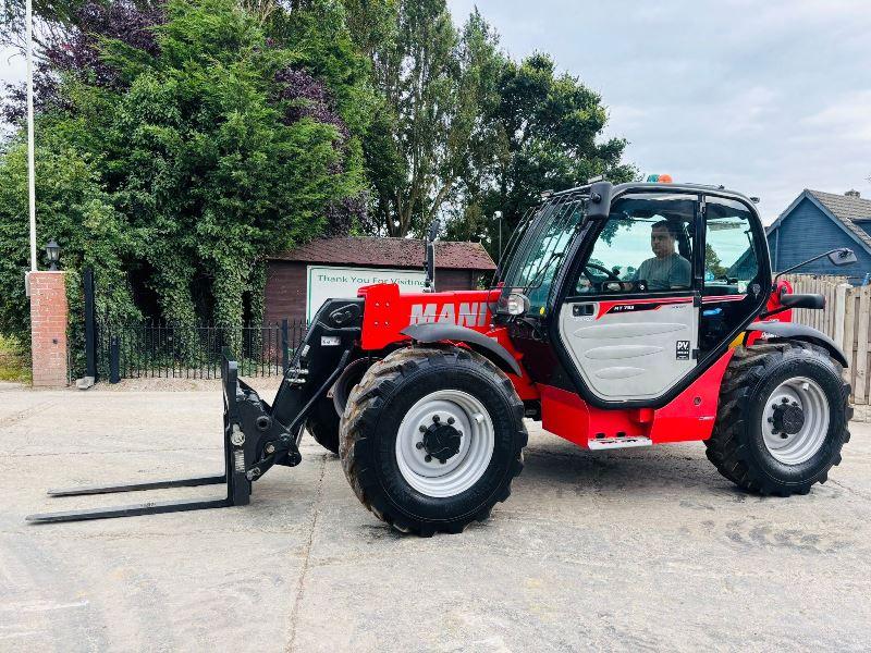 MANITOU MT733 4WD TELEHANDLER *YEAR 2022, ONLY 2254 HOURS* C/W TINES *VIDEO*