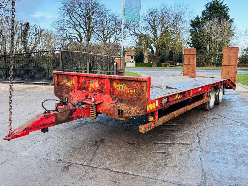 HERBST 29 TWIN AXLE DRAG TRAILER *YEAR 2015* C/W LOADING RAMPS 