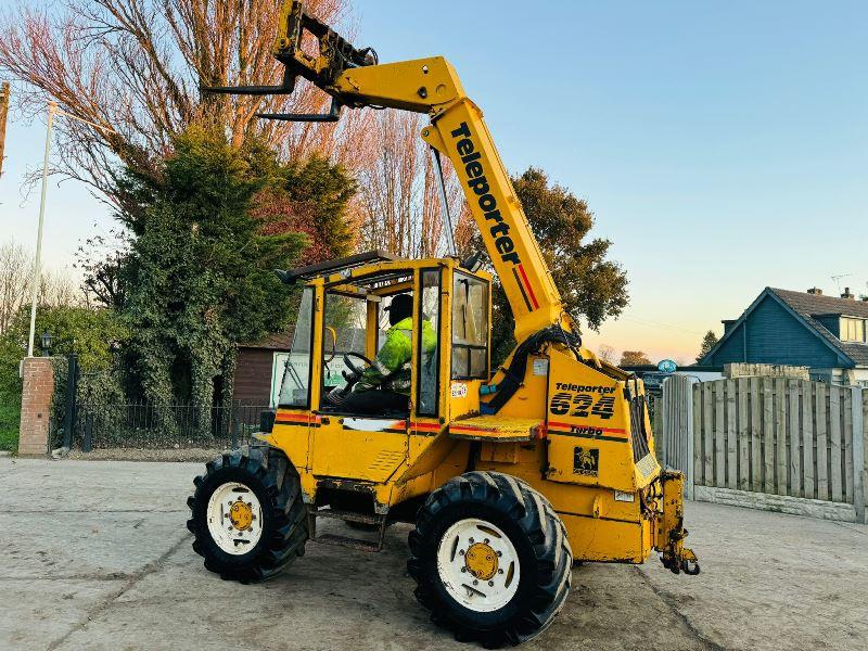 SANDERSON 624 TURBO TELEHANDLER *AG-SPEC* C/W PICK UP HITCH *VIDEO*